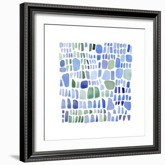 Series Sea Glass No. IV-Louise van Terheijden-Framed Giclee Print