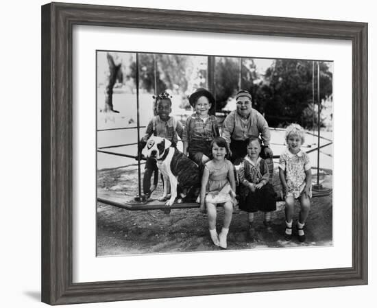 Series the Little Rascals/Our Gang Comedies, C. Late 1920S-null-Framed Photo