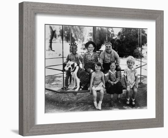 Series the Little Rascals/Our Gang Comedies, C. Late 1920S-null-Framed Photo