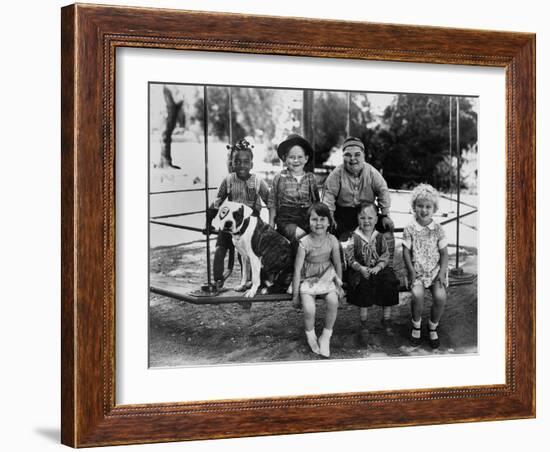 Series the Little Rascals/Our Gang Comedies, C. Late 1920S-null-Framed Photo