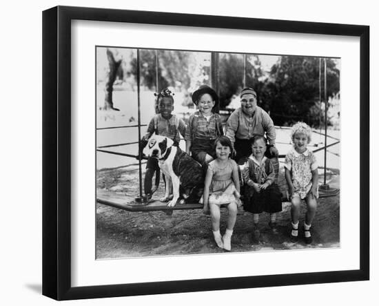 Series the Little Rascals/Our Gang Comedies, C. Late 1920S-null-Framed Photo