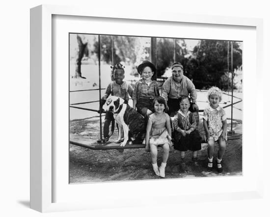 Series the Little Rascals/Our Gang Comedies, C. Late 1920S-null-Framed Photo