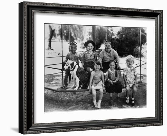 Series the Little Rascals/Our Gang Comedies, C. Late 1920S-null-Framed Photo