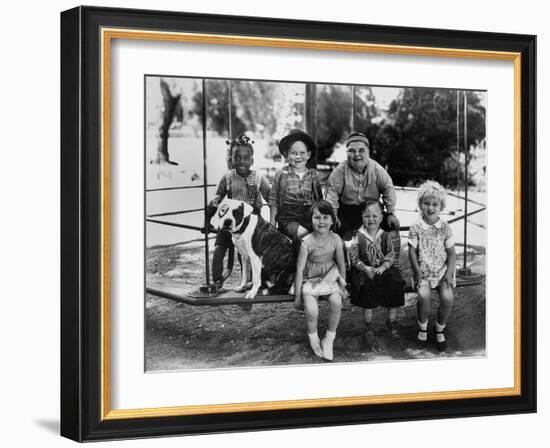 Series the Little Rascals/Our Gang Comedies, C. Late 1920S-null-Framed Photo