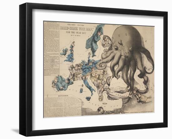 Serio-Comic War Map-null-Framed Giclee Print