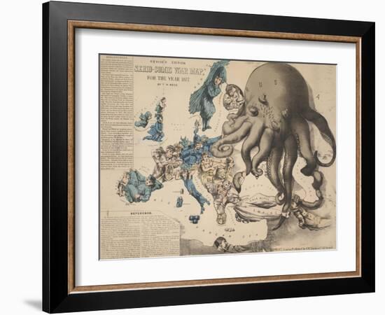 Serio-Comic War Map-null-Framed Giclee Print