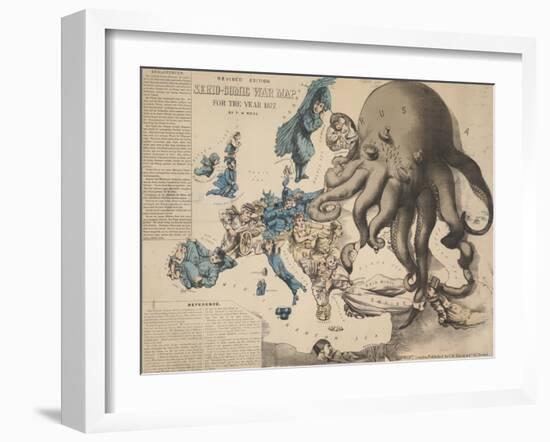 Serio-Comic War Map-null-Framed Giclee Print