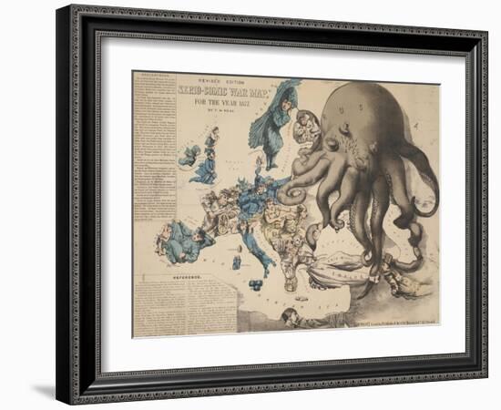 Serio-Comic War Map-null-Framed Giclee Print