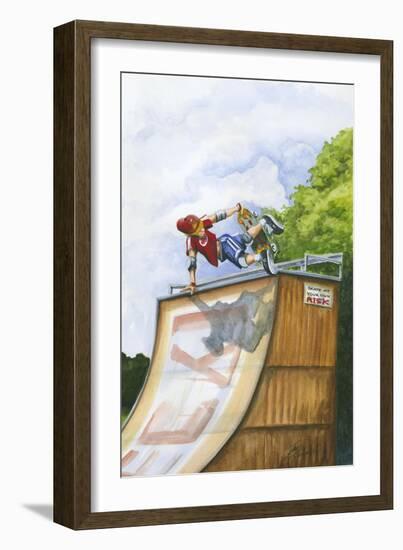 Serious Hangtime-Jay Throckmorton-Framed Premium Giclee Print