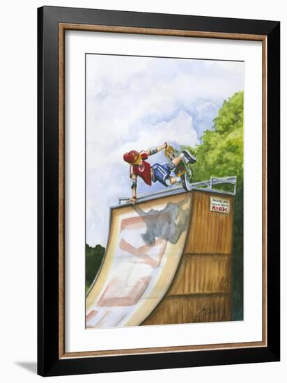 Serious Hangtime-Jay Throckmorton-Framed Premium Giclee Print