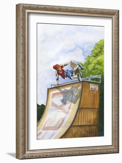 Serious Hangtime-Jay Throckmorton-Framed Art Print