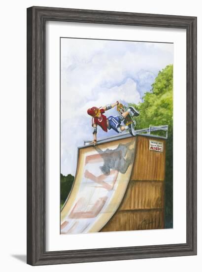 Serious Hangtime-Jay Throckmorton-Framed Art Print