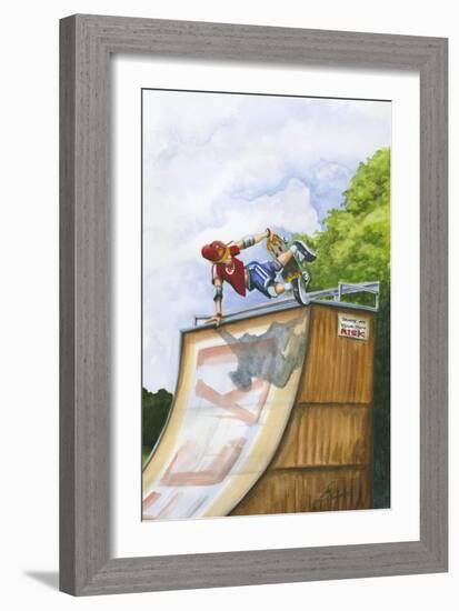 Serious Hangtime-Jay Throckmorton-Framed Art Print