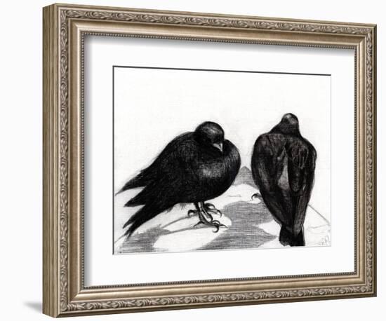 Serious Pigeon Situation, 2012-Nancy Moniz-Framed Giclee Print