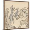 Seriously Passionate Couples Dance the Tango-Olaf Gulbransson-Mounted Art Print