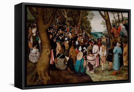 Sermon of Saint John the Baptist, 1605-15 (Oil on Panel)-Pieter the Younger Brueghel-Framed Premier Image Canvas