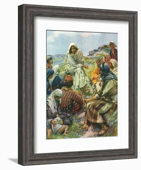 Sermon on the Mount, 1922-Harold Copping-Framed Giclee Print