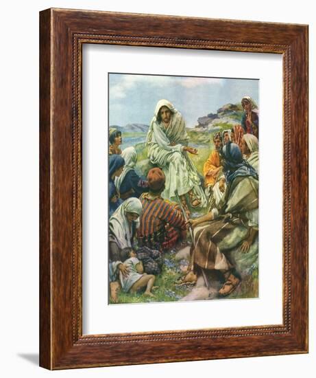 Sermon on the Mount, 1922-Harold Copping-Framed Giclee Print