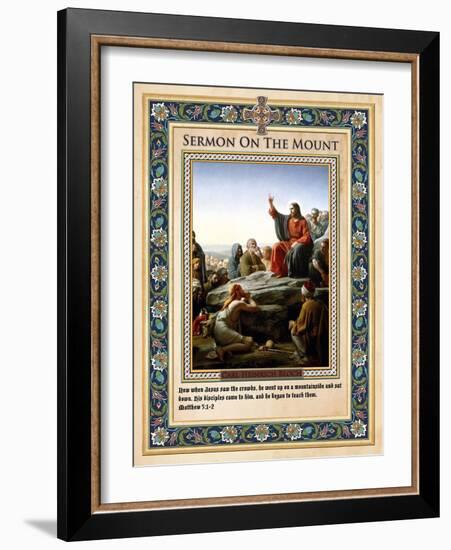 Sermon on the Mount-Carl Bloch-Framed Giclee Print