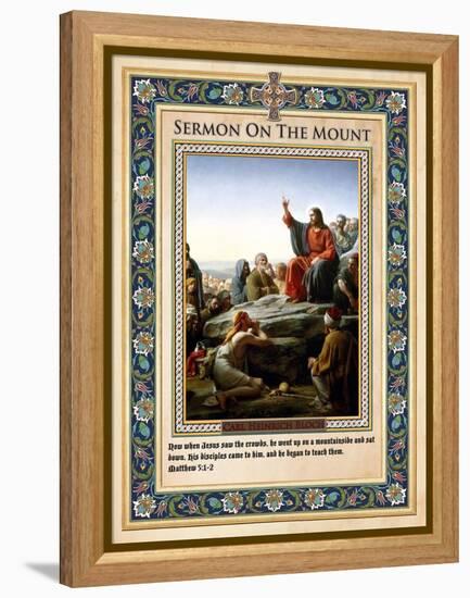 Sermon on the Mount-Carl Bloch-Framed Premier Image Canvas