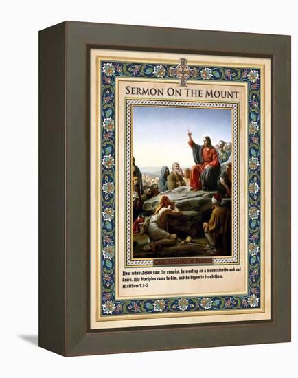 Sermon on the Mount-Carl Bloch-Framed Premier Image Canvas