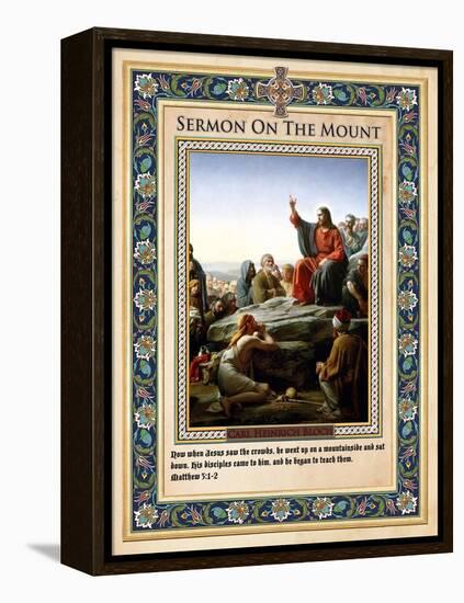 Sermon on the Mount-Carl Bloch-Framed Premier Image Canvas