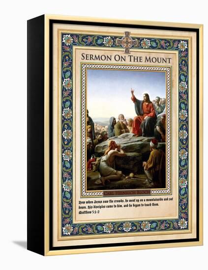 Sermon on the Mount-Carl Bloch-Framed Premier Image Canvas