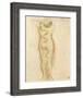 Serpent Et Eve-Auguste Rodin-Framed Art Print