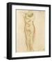 Serpent Et Eve-Auguste Rodin-Framed Art Print