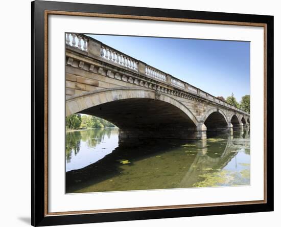 Serpentine Bridge, Hyde Park, London, England, United Kingdom, Europe-Amanda Hall-Framed Photographic Print