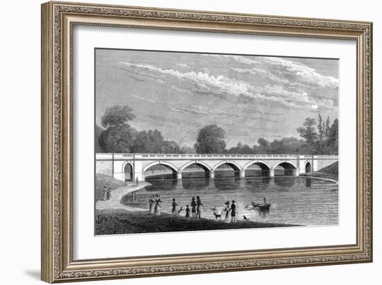 Serpentine Bridge-Thomas H Shepherd-Framed Art Print