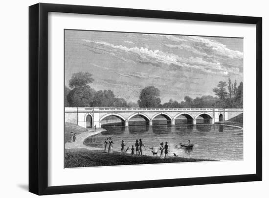 Serpentine Bridge-Thomas H Shepherd-Framed Art Print