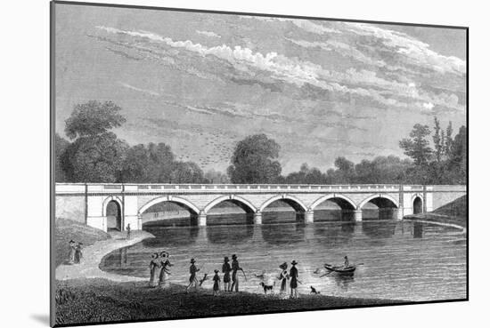 Serpentine Bridge-Thomas H Shepherd-Mounted Art Print