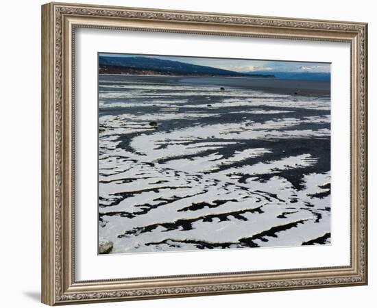 Serpentine Ice on Beach-Latitude 59 LLP-Framed Photographic Print