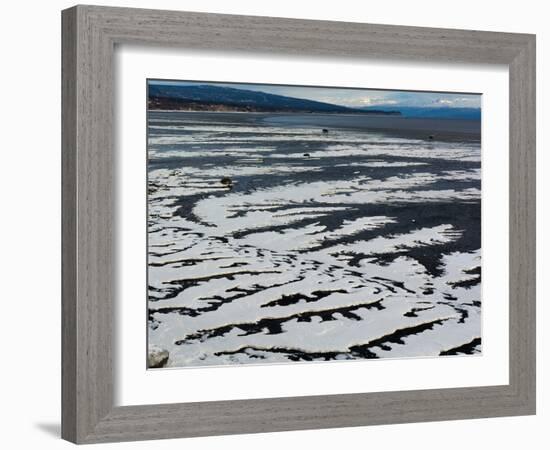 Serpentine Ice on Beach-Latitude 59 LLP-Framed Photographic Print