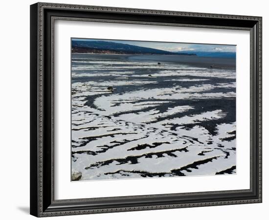 Serpentine Ice on Beach-Latitude 59 LLP-Framed Photographic Print