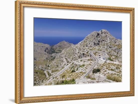 Serpentine Road to the Bay Cala De Sa Calobra-Markus Lange-Framed Photographic Print