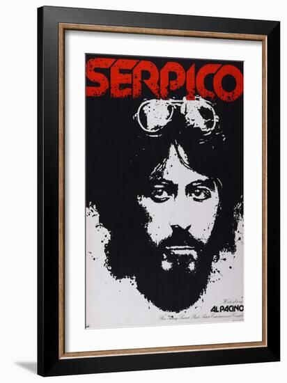 Serpico, Al Pacino, 1973-null-Framed Art Print