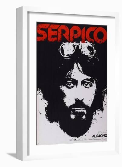 Serpico, Al Pacino, 1973-null-Framed Art Print