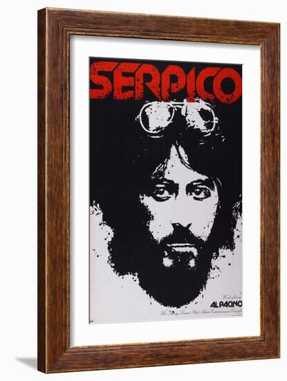 Serpico, Al Pacino, 1973-null-Framed Premium Giclee Print