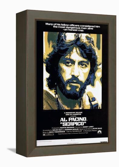 Serpico, Al Pacino, 1973-null-Framed Stretched Canvas