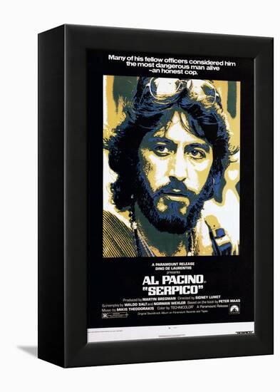 Serpico, Al Pacino, 1973-null-Framed Stretched Canvas