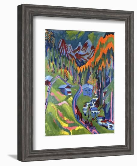 Sertig Path in Summer; Sertigweg Im Sommer, 1923-Ernst Ludwig Kirchner-Framed Giclee Print