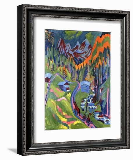 Sertig Path in Summer; Sertigweg Im Sommer, 1923-Ernst Ludwig Kirchner-Framed Giclee Print