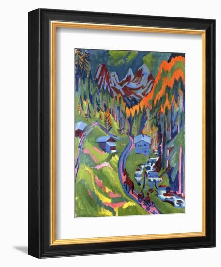 Sertig Path in Summer; Sertigweg Im Sommer, 1923-Ernst Ludwig Kirchner-Framed Giclee Print