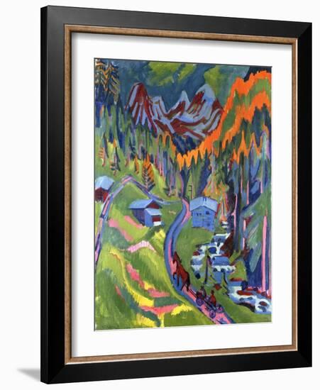 Sertig Path in Summer; Sertigweg Im Sommer, 1923-Ernst Ludwig Kirchner-Framed Giclee Print