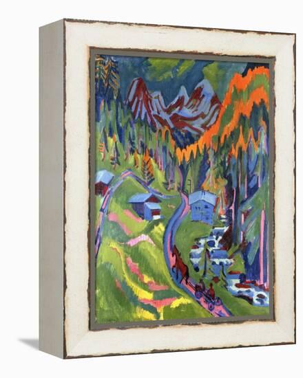 Sertig Path in Summer; Sertigweg Im Sommer, 1923-Ernst Ludwig Kirchner-Framed Premier Image Canvas