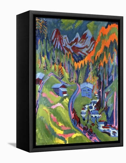 Sertig Path in Summer; Sertigweg Im Sommer, 1923-Ernst Ludwig Kirchner-Framed Premier Image Canvas