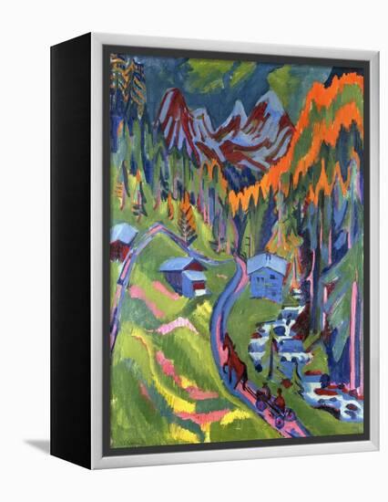 Sertig Path in Summer; Sertigweg Im Sommer, 1923-Ernst Ludwig Kirchner-Framed Premier Image Canvas