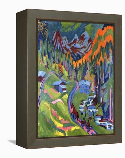 Sertig Path in Summer-Ernst Ludwig Kirchner-Framed Premier Image Canvas